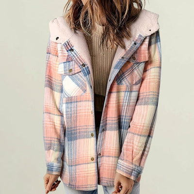 Alderby | Cosy Checked Zip Jacket