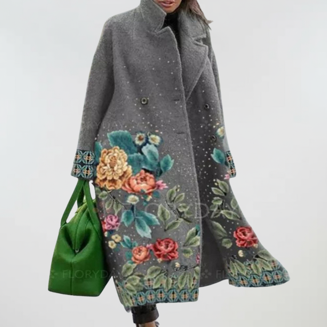 Elbury | Embroidered Grey Coat