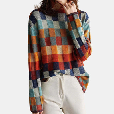 Elbury | Cosy Checked Jumper