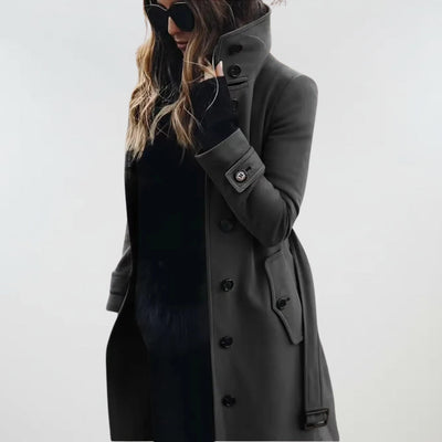 Winfell | Water-Repellent Long Trench Coat