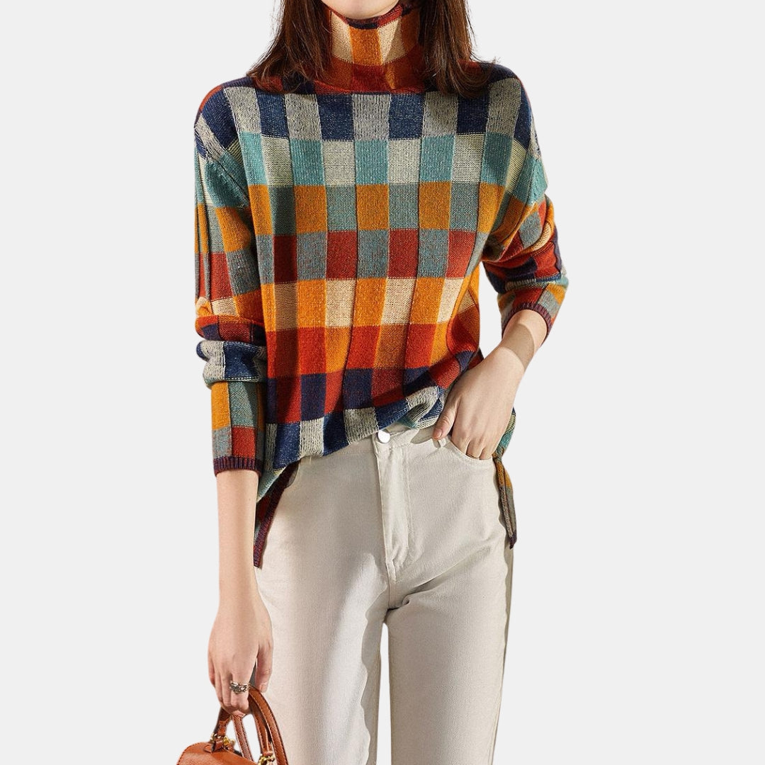 Elbury | Cosy Checked Jumper