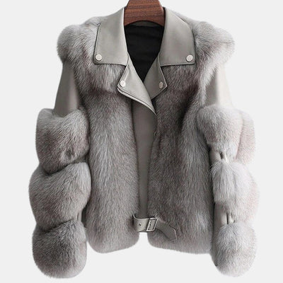 Wrenfell | Warm Leather Fur Jacket