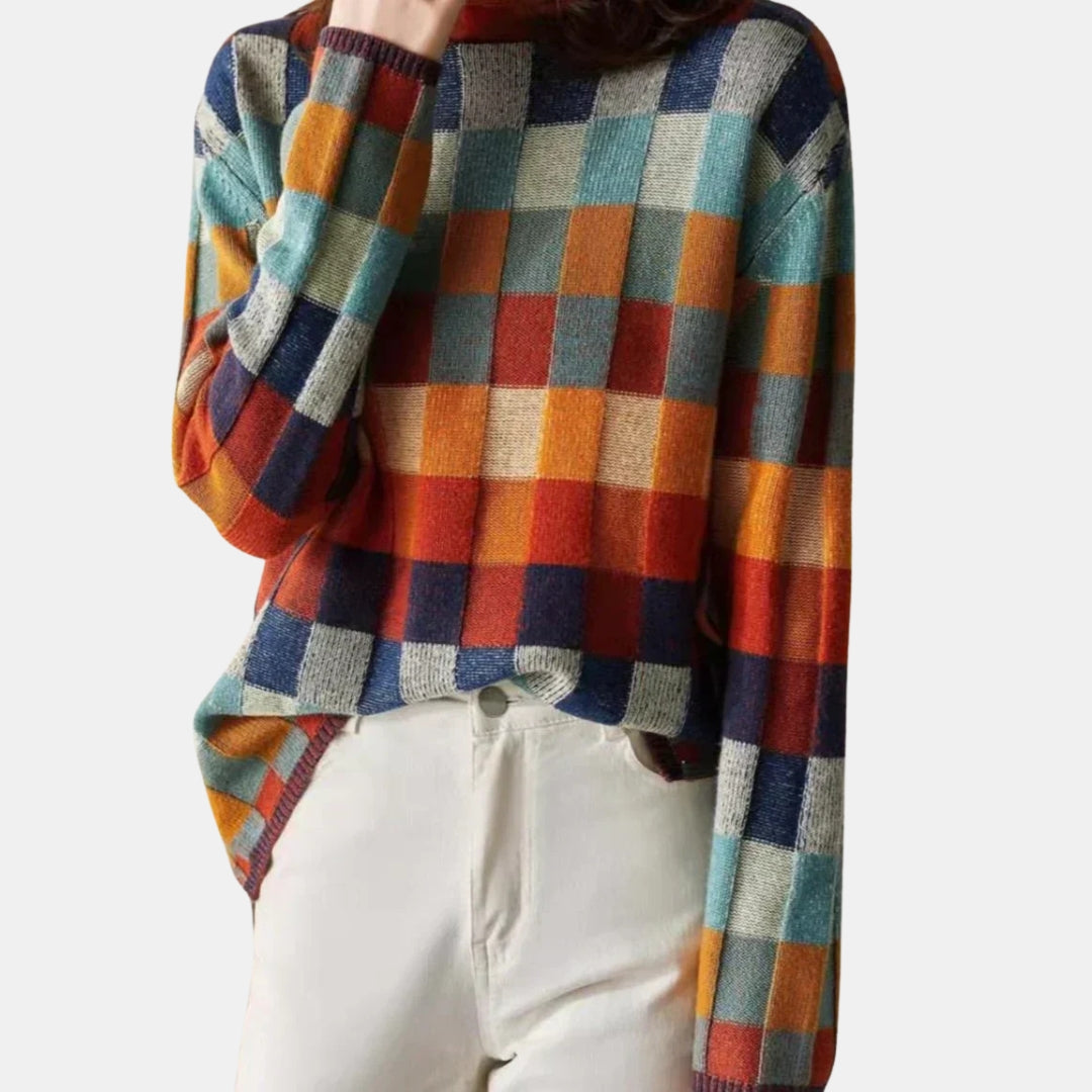 Elbury | Cosy Checked Jumper