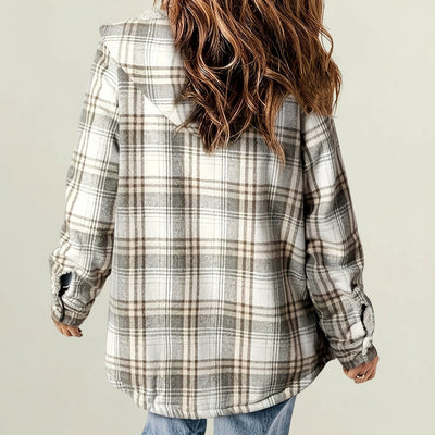 Alderby | Cosy Checked Zip Jacket