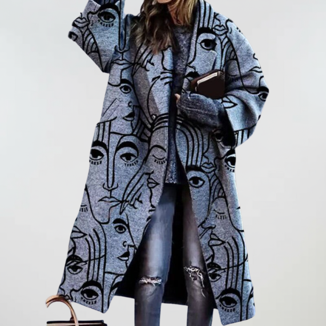 Rowdon | Face Pattern Coat