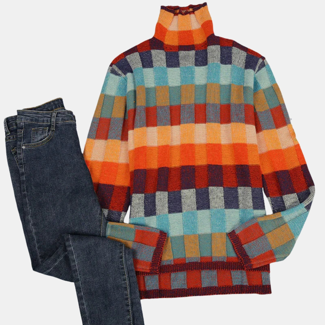 Elbury | Cosy Checked Jumper