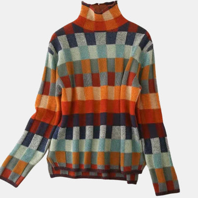 Elbury | Cosy Checked Jumper