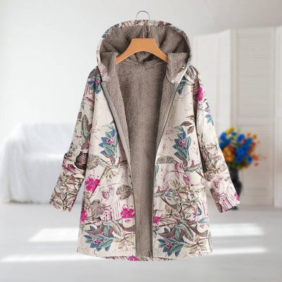 Fairhaven | Sherpa-Lined Floral Women’s Coat