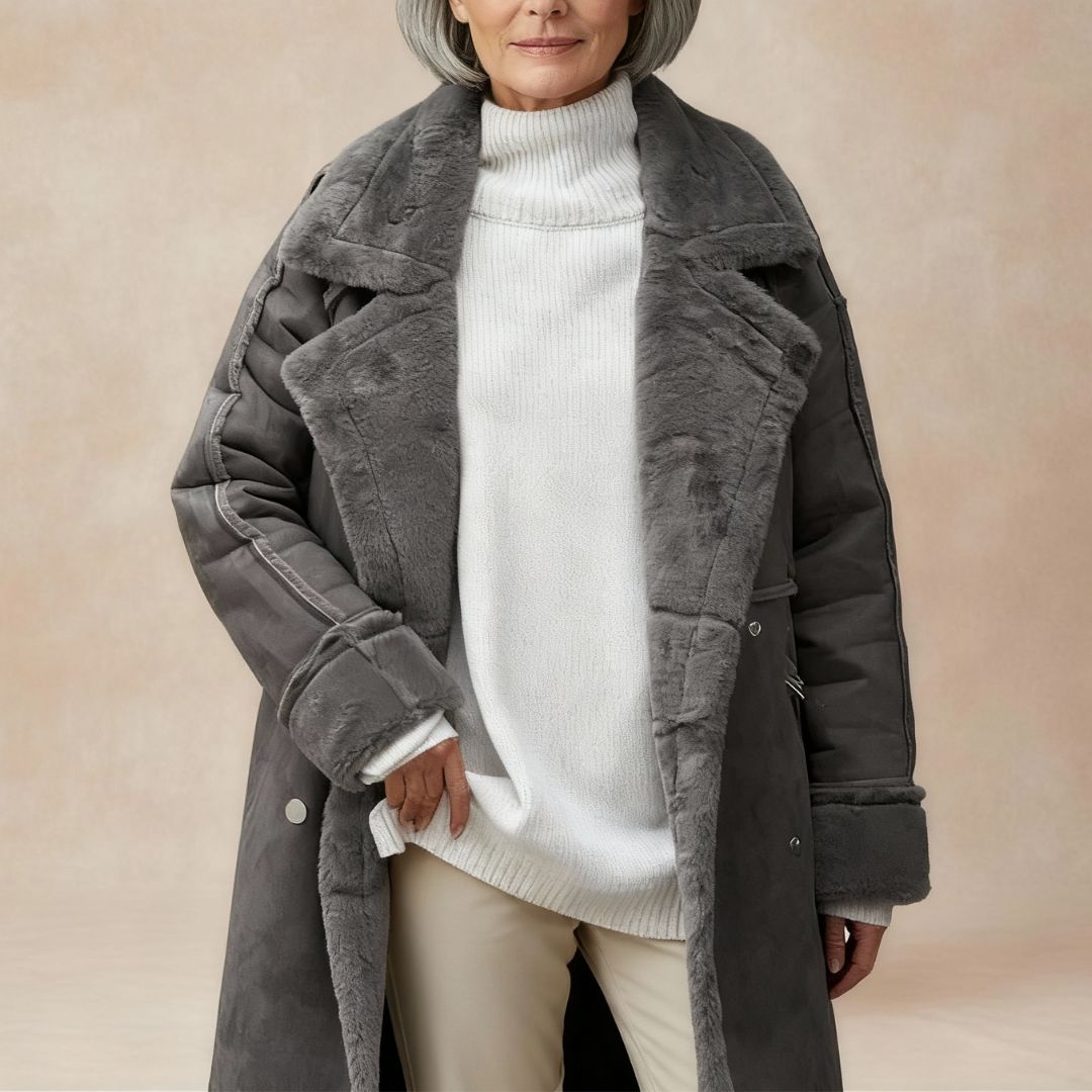 Elmsworth | Warm Teddy Trench Coat